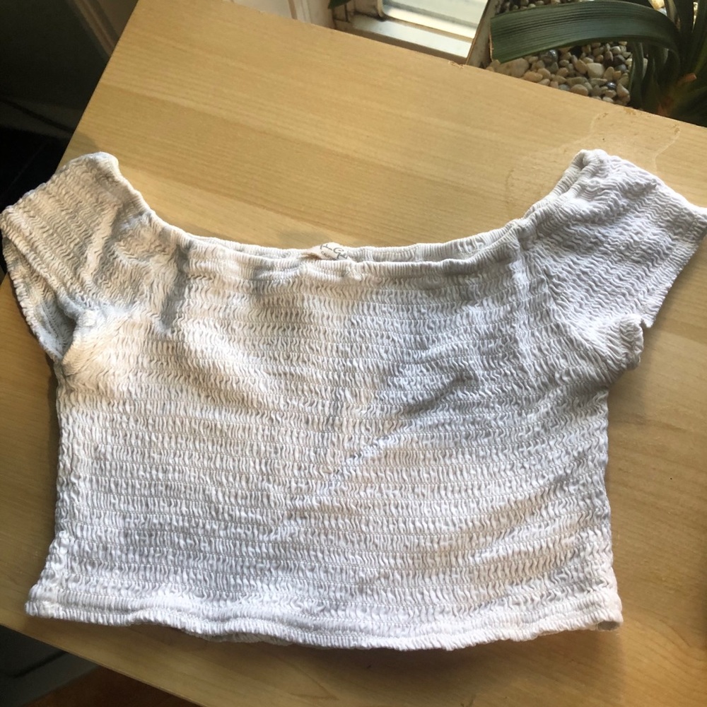 Brandy melville white off the shoulder top